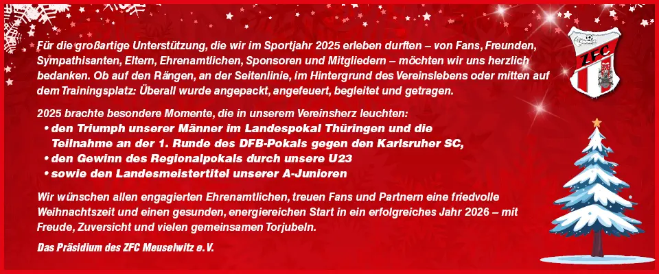 ZFC Weihnachtsgruß 2025